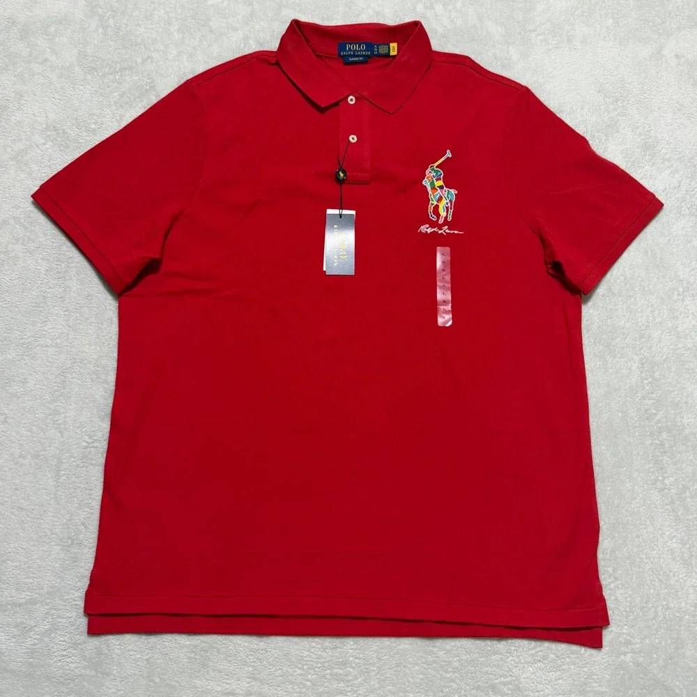 Polo Ralph Lauren Polo Men XL Red Big Pony Classic Fit Short Sleeve NWT